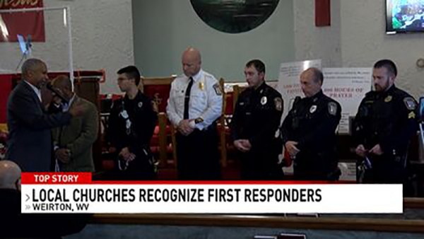 Photo for Local churches honor first responders (WTOV)