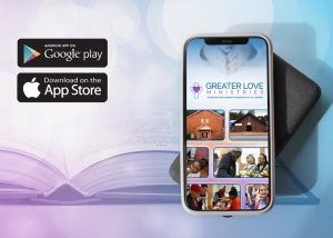 Image of Greater Love Ministries App on Phone